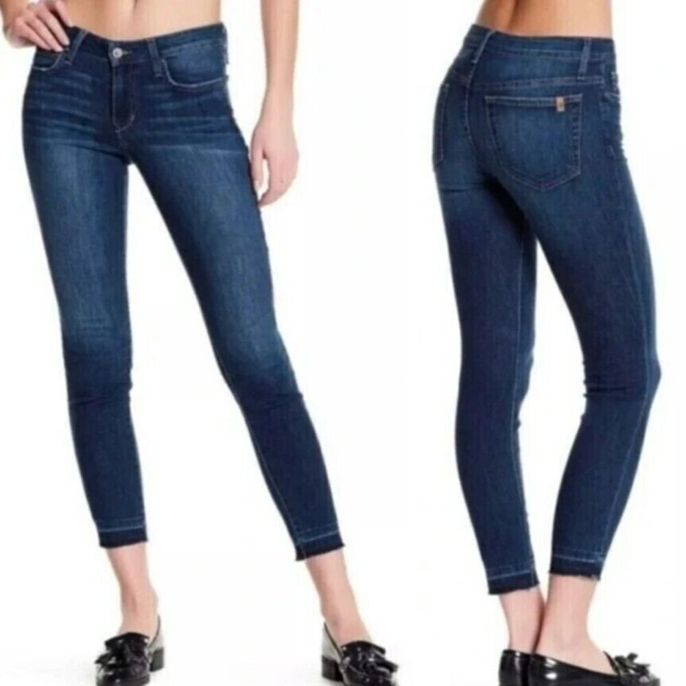 Joe’s JD Jeans dark wash  Curvy Skinny Jeans womens Size 28 stretch flattering